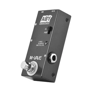 ABY Line Selector AB Switch Guitar Effect Pedal True Bypass ABY Channel Switch - Picture 1 of 12