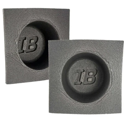 Install Bay IBBAF52 5" Car Audio Acoustic Foam Shallow Speaker Round Baffle Pair - Image 1 of 4