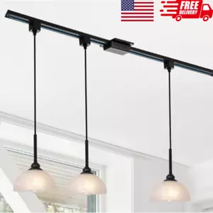 H-Type Track Pendant Light Modern Hanging Lamp,3-Pack Tracking Lighting with ... - Picture 1 of 7