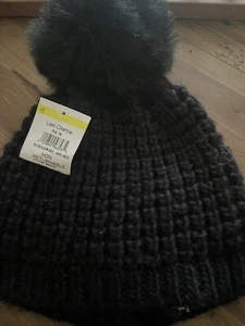 Kyi Kyi Canada Damen Strickmütze schwarz Wollmischung Bommel neu - Bild 1 von 4