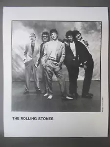 Rolling Stones black & white 8 X 10 glossy promo photo Nice Group Shot ! - Picture 1 of 1