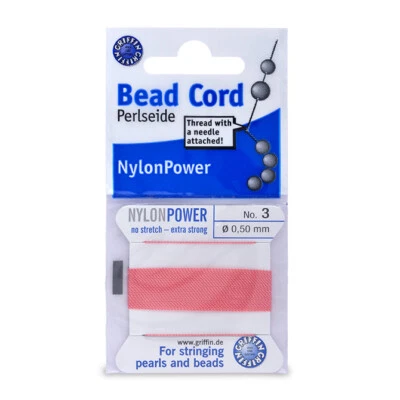 NYLON CORD GRIFFIN BEADING & KNOTTING THREAD 6 SIZES 1 thru 8 and 20 COLORS - Image 1 of 4
