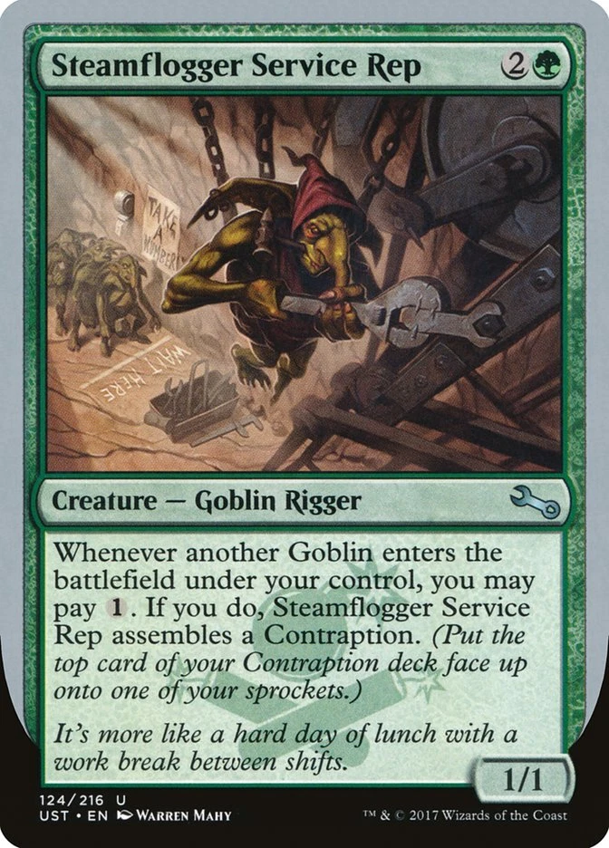 Magic the Gathering (mtg): UST: Steamflogger Service Rep - Image 1 of 1