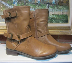 G by Guess Holden Side Zip Medium Natural LL Brown Damengröße 9,5M NEU STIEFEL - Bild 1 von 24