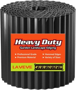 Corrugated Metal Garden Edging 6" x 40Ft, Landscape Edging Border for Lawn, F... - Picture 1 of 6