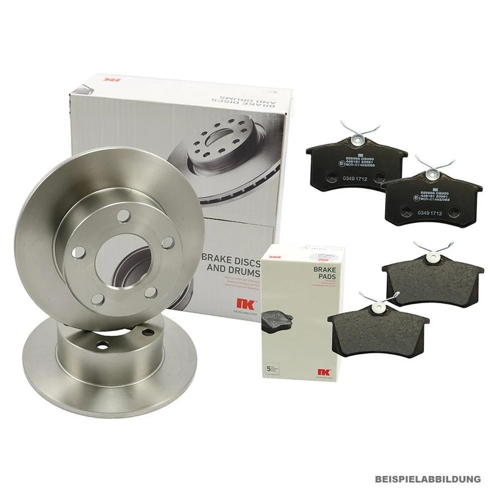 2x NK Bremsscheibe 202584 HA für Ford