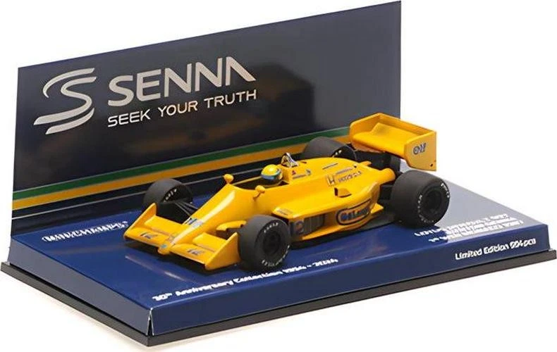 Модель автомобиля Lotus 97T Ayrton Senna 1987 1-я победа в Монако масштаб 1:43 - Изображение 1 из 1