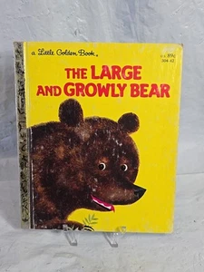 The Large and Growly Bear 1961 Gertrude Crampton Little Golden Book Hardcover - Imagen 1 de 7