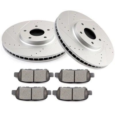Front Disc Brake Rotors + Ceramic Pads for 2014 2015 Infiniti QX50 Q40 Foto 1 de 4