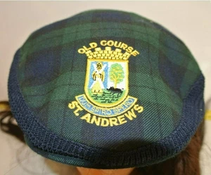 British Open ST ANDREWS Scotland Plaid Golf Hat Beret - Picture 1 of 7