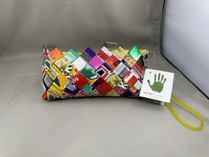 Ecoist Candy Wrapper Clutch Purse Bag Wristlet Recycled W/ Tags - Picture 1 of 6