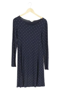 SPRINGFIELD Freizeitkleid Damen M Blau Punktmuster Viskose - Bild 1 von 2