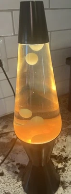 Lava Lite Lamp White Creepy Clear Midnight Series 03 1996 Vintage Rare - Image 1 of 4