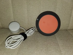 Mini Altavoz Inteligente Google Home con Asistente de Google Modelo H0A - Carbón y Naranja - Imagen 1 de 4