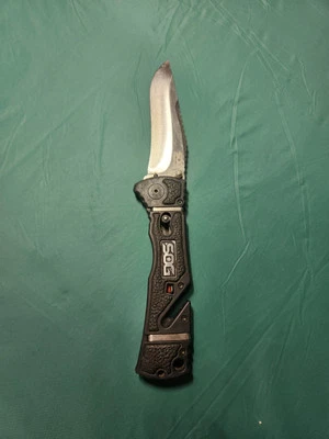 SOG - Trident Elite - Faca de bolso dobrável abertura assistida combo borda - Imagem 1 de 4