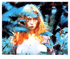 Rolf Harris Tessa through the blue gums 2004 Giclee limited edition signed art - Picture 1 of 6