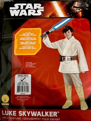 Star Wars Luke Skywalker Disfraz Halloween Set 3 Piezas Niños Talla Pequeña ¡Oficial! Foto 1 de 4