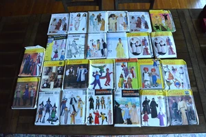 26 Mccalls Butterick Costume Sewing Patterns Lot HALLOWEEN some new some used - Picture 1 of 5