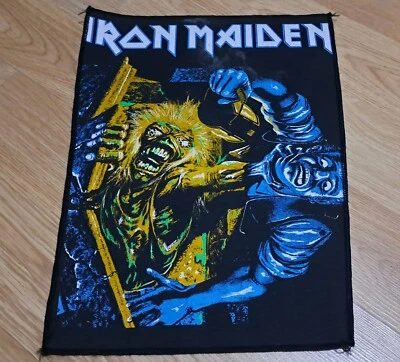 Iron Maiden "No Prayer for the Dying" 90s Boot Vintage Back Patch Heavy Metal - Imagen 1 de 4