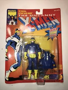 1993 Toy Biz The Uncanny X-Men CYCLOPS 5" Action Figure Laser Light Eyes Action! - Picture 1 of 3