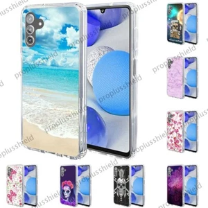 For Samsung Galaxy A13 5G Slim Shockproof Hybrid Printed Case+Tempered Glass y2 - Picture 1 of 27