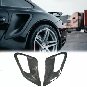 Carbon Fiber Side Fender Air Intake Scoops Vents For Porsche 997 Turbo GT2 Style - Bild 1 von 10