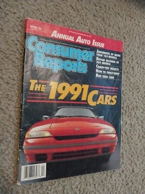 The 1991 Cars Annual Auto Issue Consumer Reports - Image 1 of 2
