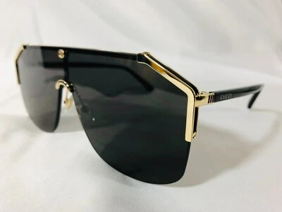 Authentic New Gucci GG0291S Gold / Grey Lens Shield Sunglasses 100% UV - Image 1 of 4