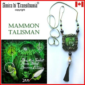 mammon goetia talisman pendant amulet jewelry attraction money lucky good luck 1 - Picture 1 of 12