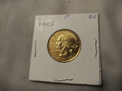 STATE QUARTER WEST VIRGINIA P--GOLD PLATED--FREE SHIP 2008 BU - Image 1 of 4