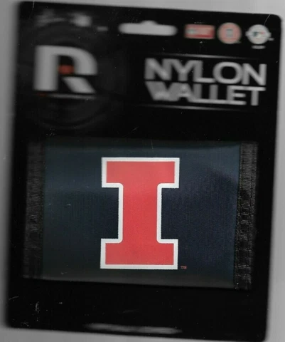 Illinois Licensed Nylon Tri-Fold Wallet [NEW] Colligate Cover