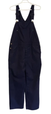 WORKRITE Benchmark Flame Resistant Carpenter Bib Overalls Navy Blue Large-R - Image 1 of 4