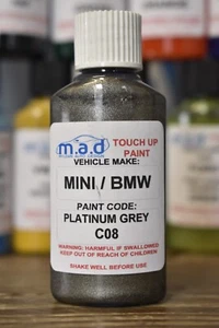 BMW PLATINUM SILVER C08 PAINT TOUCH UP KIT 30ML 1 2 3 SERIES X3 X5 X6 M SPORT - Picture 1 of 2