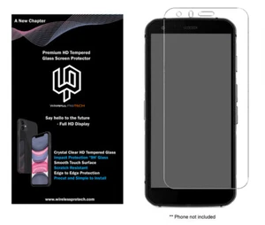 CAT S62 und S62 PRO Displayschutzfolie HD 9H Hartglas von Wireless ProTech - Bild 1 von 3