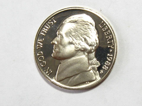Uncirculated GEM PROOF 1988-S Jefferson Nickel - #10031-20 Cover
