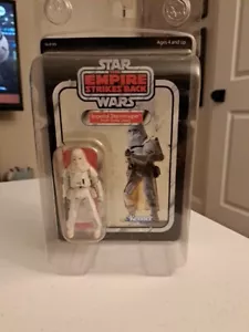 2007 Star Wars Vintage Saga Collection Imperial STORMTROOPER Hoth MOC Non perforato - Foto 1 di 4