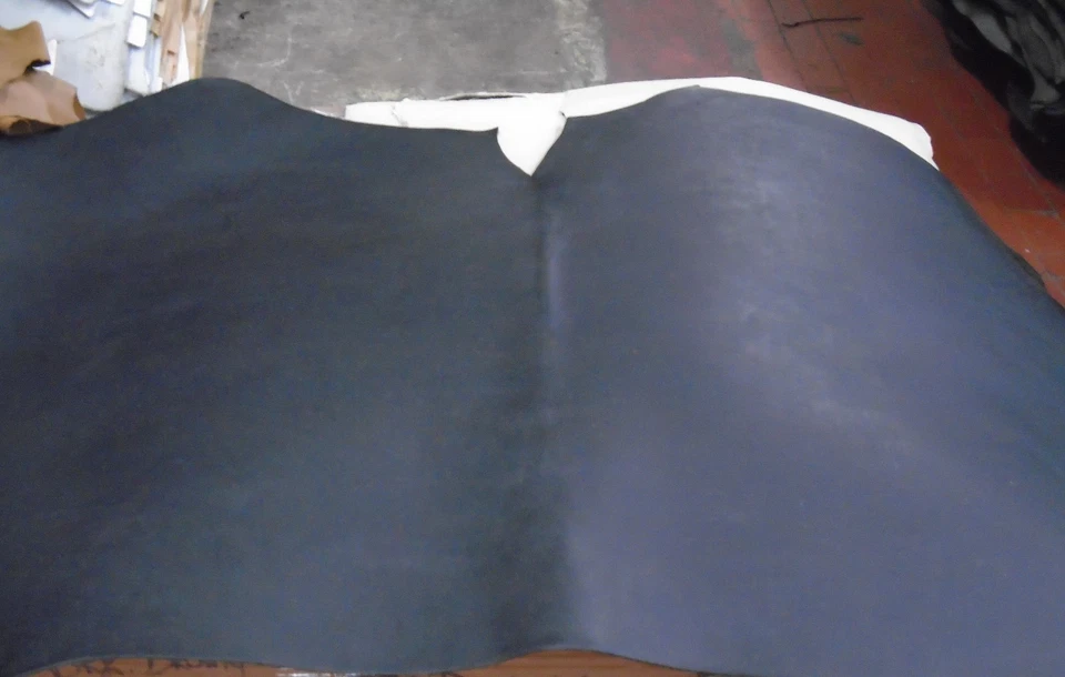 8/9 oz Black Veg Tan Water Buffalo Dbl. Butt Belt Strap Collar Leather-21-23 ft - Image 1 of 1