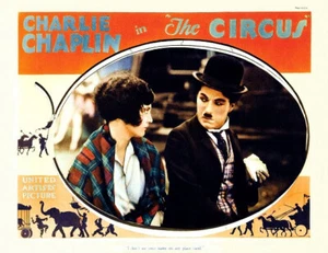 Charlie Chaplin con Merna Kennedy para THE CIRCUS 11x14 LC impresión 1928 - Imagen 1 de 1