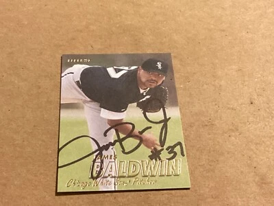 1997 Fleer Baseball Card Autograph #56 James Baldwin - Image 1 of 2