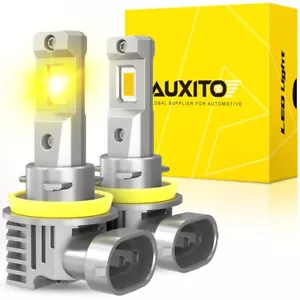 Pair H11 H8 H9 LED Fog Driving Light Bulbs Kit DRL 3000K Yellow Super Bright EOY - Picture 1 of 14