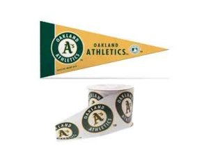 Oakland Athletics Ribbon - Licensed By Offray - Made In USA - Picture 1 of 12