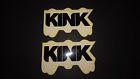 2 Authentic Kink Bmx Bikes Frame Logo Stickers #2 / Decals
