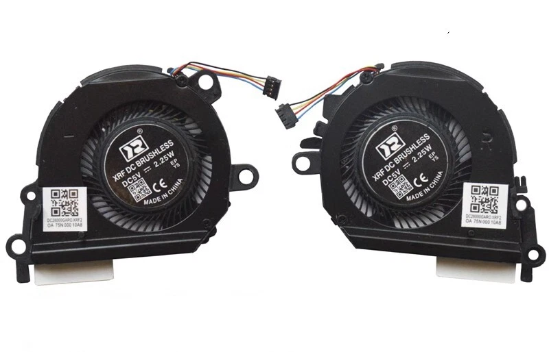 CPU Cooling Fan For HP 13" Spectre X360 13-AE L04885-001 L04886-001 Left & Right - Image 1 of 1