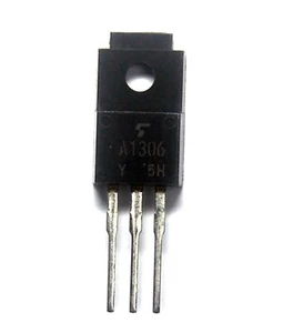 5pc PNP Transistor 2SA1306 A1306 Y Vceo=-160V Ic=-1.5A Pd=20W TO-220F Toshiba - Picture 1 of 4