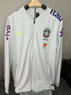 Chaqueta Brasil Nike 2017/2018 Sudadera de Viaje Entrenamiento Brasil Talla XL Foto 1 de 4