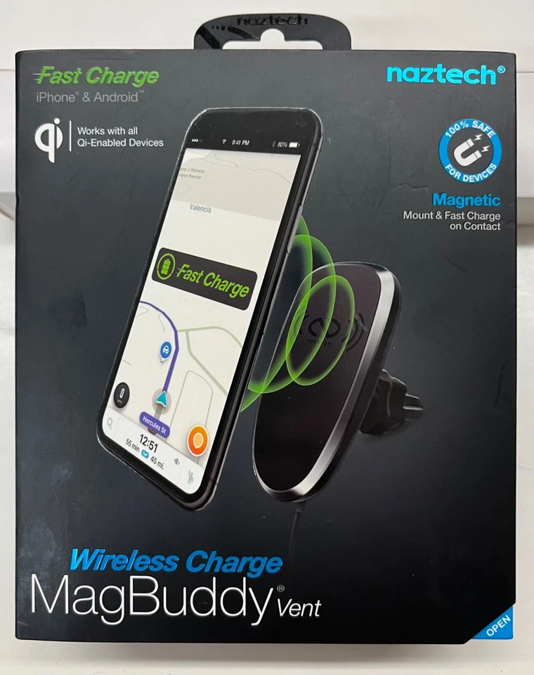 Naztech Mag Buddy Vent Fast Wireless Charge Magnetic - Image 1 of 4