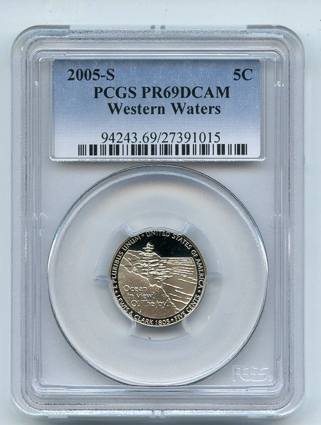 2005 S 5C Western Waters Jefferson Nickel PCGS PR69DCAM - Image 1 of 1