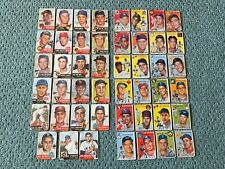 1953-1954 TOPPS BASEBALL LOT OF (47) COMMON/SEMI STAR CARDS - Poor To Maybe Good