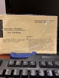 BRAND NEW SEALED ACCPAC Plus Accounting Lot Tracking Companion Product. - Picture 1 of 3