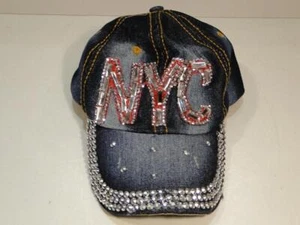 Denim Bling NYC New York City Baseball Cap - Picture 1 of 5